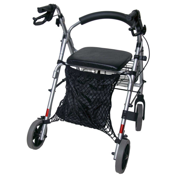 Einkaufsnetz für Rollstuhl, Rollator oder Gehgestelle - mit Innenfutter
