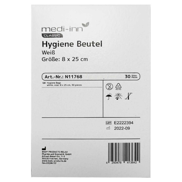 Damen Hygienebeutel eigenes Bild