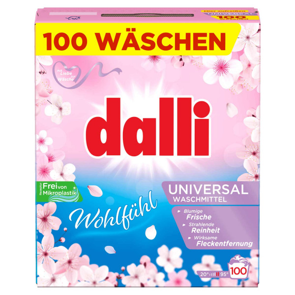 Dalli Universal Waschmittelpulver Wohlfühl 100 WL