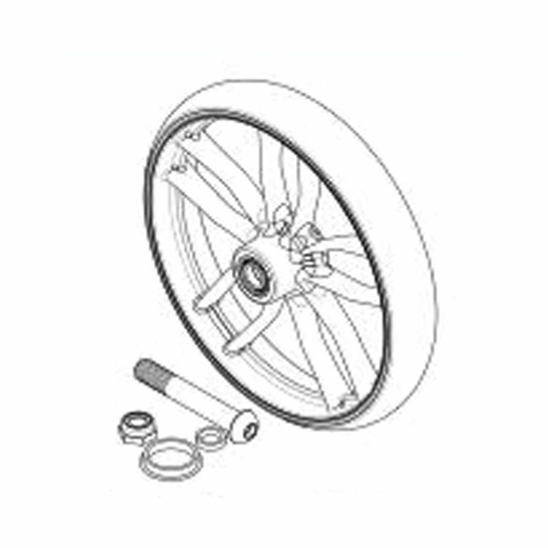 Hinterrad mit Lager und Schrauben Elan Classic