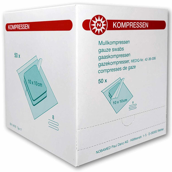 Box Mullkompresse-steril, 8-fach, à 2