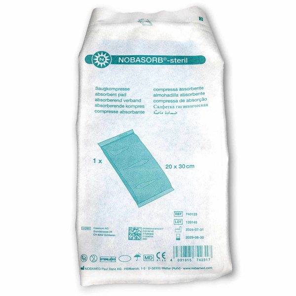 Nobasorb Steril Beutel 20x30 cm