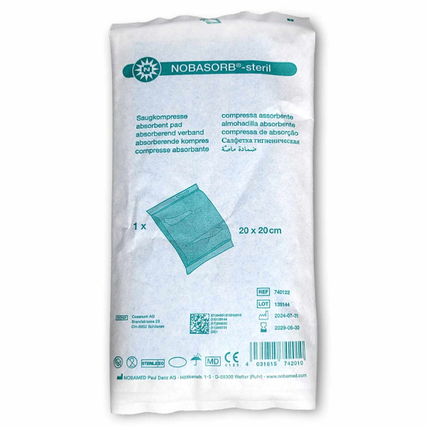 Nobasorb Steril Beutel 20x20 cm