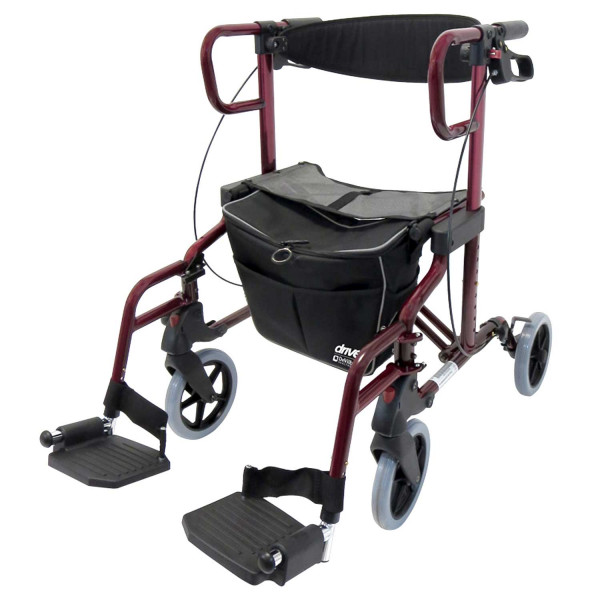 Rollator Diamond Deluxe - mit Fußstützen