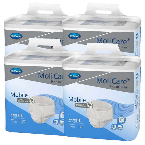4 x MoliCare Premium Mobile 6 drops L
