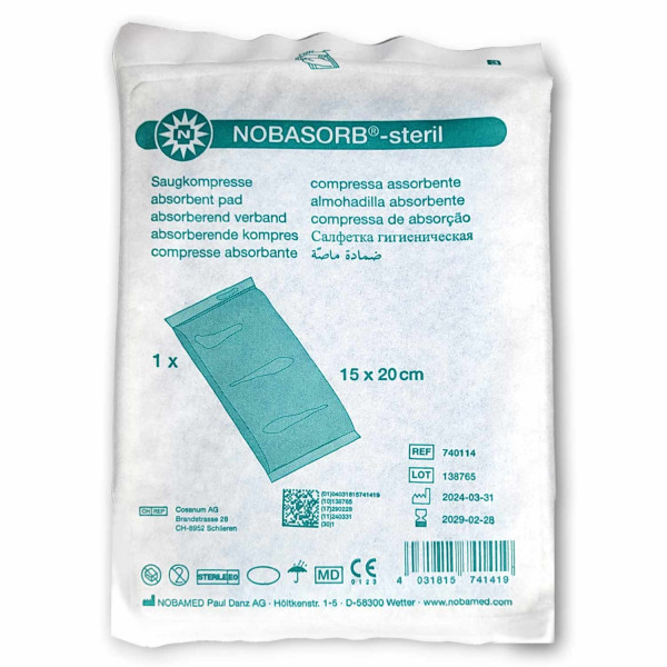 Nobasorb Steril Beutel 15x20 cm