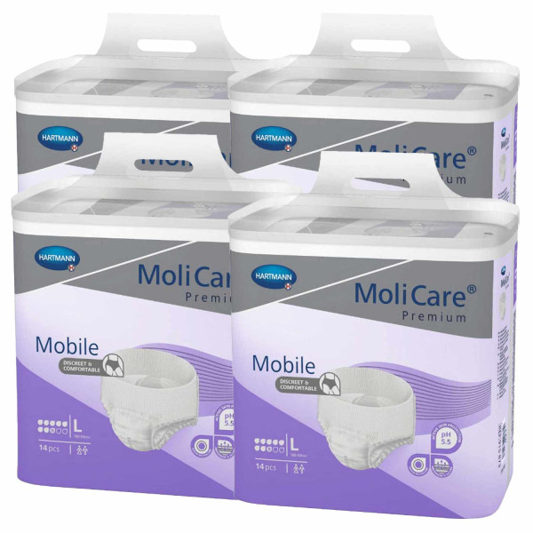 MoliCare Premium Mobile 8 Tropfen L 4 x 14 Stück