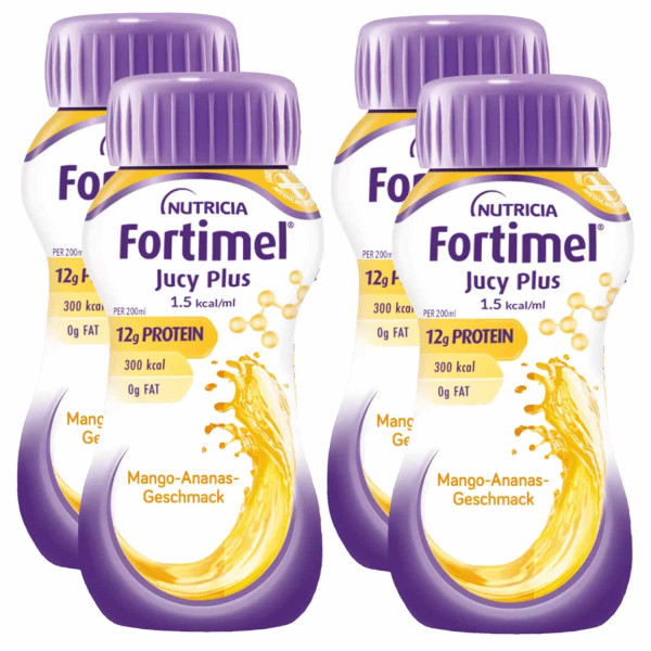 Fortimel Jucy Plus 4-er Bundle Mango Ananas