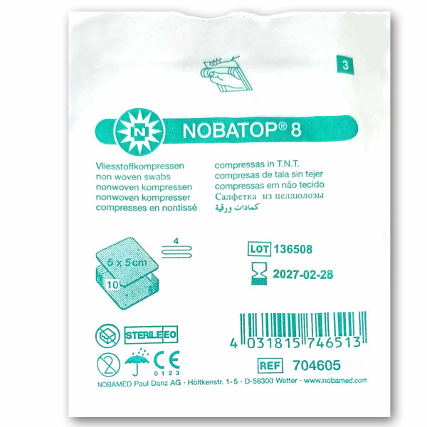 Nobatop-steril 8 à 10 5x5 cm