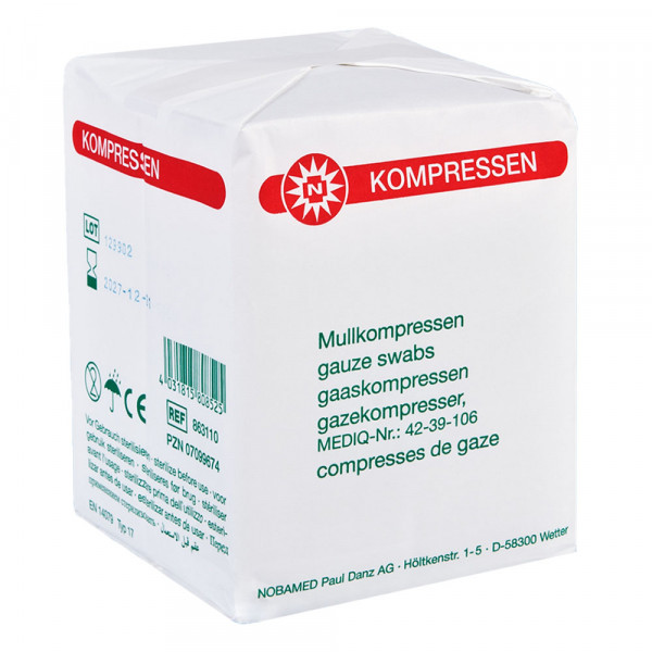 Nobamed Mullkompresse unsteril 8-fach