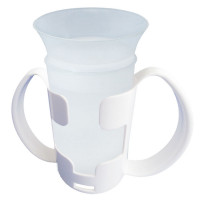 Trinkbecher mit Dysphagie Aufsatz und Halter Trinkbecher mit Dysphagie Aufsatz und Halter