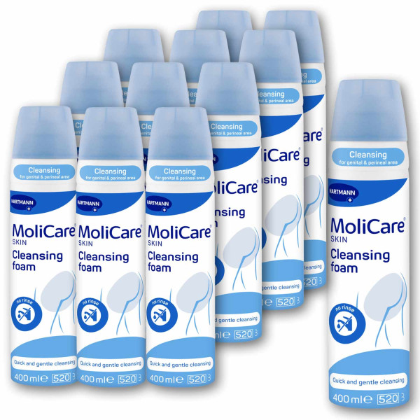 12x MoliCare Skin Reinigungsschaum 400 ml 