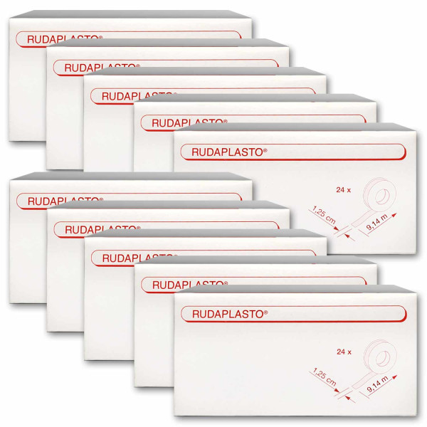 Rudaplast 9,14 m x 1,25 cm Weiß Karton